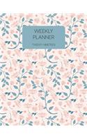 Weekly Planner Twenty Nineteen: 2019 Dated Weekly Planner with to Do Notes & Inspirational Quotes - Pretty in Pink