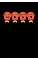 Clown: Blank Lined Journal to Write in - Ruled Writing Notebook