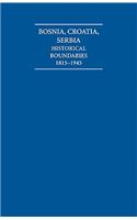 The Historical Boundaries Between Bosnia, Croatia, Serbia 1815-1945 Hardback Document and Boxed Map Set