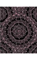 Bullet Journal Notebook Flower Mandala Pattern 12: 172 Numbered Pages with 160 Graph Style Grid Pages, 6 Index Pages and 2 Key Pages in Large 8 X 10 Size for Journaling, Writing, Planning or Doodling