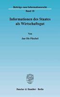 Informationen Des Staates ALS Wirtschaftsgut