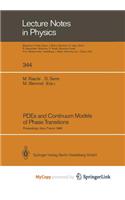 PDEs and Continuum Models of Phase Transitions