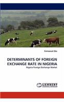 Determinants of Foreign Exchange Rate in Nigeria
