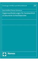 Hygieneanforderungen Fur Handwerklich Strukturierte Schlachtbetriebe