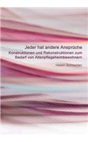 Jeder Hat Andere Anspruche