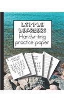 Little learners handwriting practice paper