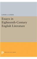 Essays in Eighteenth-Century English Literature