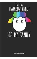 LGBTQ Notebook: Dotted Log Book For Lesbian, Bisexual Or Gay: Rainbow Sheep Journal Funny Lgbtq Gift