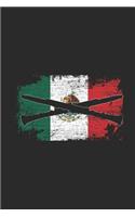 Mexico - Fluet: Graph Paper Journal (6 X 9 - 120 Pages/ 5 Squares per inch) for Mexican Pride, Mexico Flag