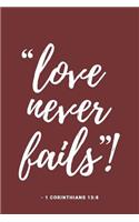 Love Never Fails