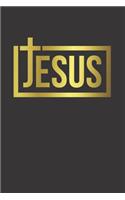 Journal Jesus Christ believe gold: Dot Dotted Grid Notebook Diary Journal Pray Prayer book Gift For Men & Women (6" x 9" 100 Pages) maria rosary holy church faith hope believe saying 