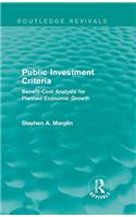 Public Investment Criteria (Routledge Revivals)