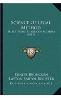 Science Of Legal Method