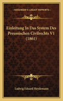 Einleitung In Das System Des Preussischen Civilrechts V1 (1861)