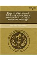 Perceived Effectiveness of Hall Director Leadership Style on the Satisfaction of Resident Assistants in Mississippi