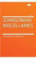 Johnsonian Miscellanies Volume 1: (English)
