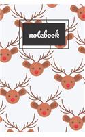 Rudolph the Red Nosed Reindeer notebook: novelty Christmas notebook 6"x9"