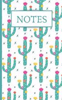 Notes: Journal For Organizing/Consolidating Notes In One Place - 120 Lined Pages - 6 x 9 - Cactus Design (Communication Book, Writing Pad)