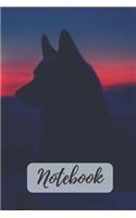 Notebook: Stylish Wolf Notebook/Journal (Lined - 6" x 9")