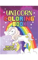 Unicorn Coloring Book for Kids Ages 2-4