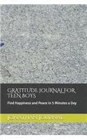 Gratitude Journal for Teen Boys