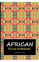 African print notebook