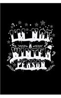 I'm not a winter person