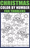 Christmas Color By Number For Toddlers