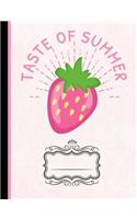 Strawberries Taste of Summer Composition Notebook