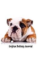 English Bulldog Journal: 7.44 x 9.69 inch dog notebook, story paper composition book, 200 pages