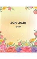 2019-2020 Planner: Calendar Monthly Schedule Organizer Monthly and Weekly Calendar with Lovely Floral Cover (2 Year Daily Planner)