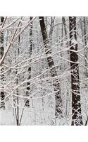 Winter Season School Composition Book Woods 130 Pages