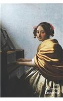 Jan Vermeer Taccuino: Giovane Donna Seduta Al Virginale - Ideale Per La Scuola, Lo Studio, Le Ricette O Le Password - Perfetto Per Prendere Appunti - Bel Diario