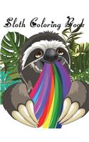 Sloth Coloring Book