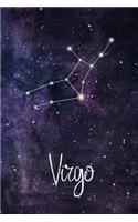 Virgo: Constellation Journal or Notebook, Deep Space and Virgo Design, Blank Journal or Personal Notebook, 6"x9", 150 Blank Pages(12 Constellation)