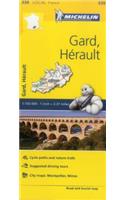 Gard, Herault - Michelin Local Map 339: Map