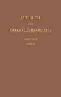 Jahrbuch Des Offentlichen Rechts Der Gegenwart