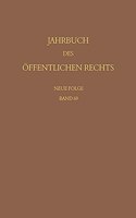 Jahrbuch des offentlichen Rechts der Gegenwart. Neue Folge