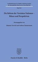 Die Reform Der Vereinten Nationen - Bilanz Und Perspektiven