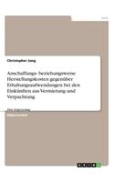 Anschaffungs- beziehungsweise Herstellungskosten gegenüber Erhaltungsaufwendungen bei den Einkünften aus Vermietung und Verpachtung