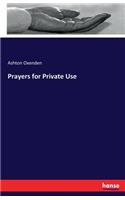 Prayers for Private Use