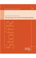 Rechtsfragen Des Sicherheitsdatenblattes