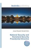 National Security and Homeland Security Presidential Directive