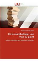 de la Morphologie