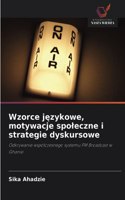 Wzorce językowe, motywacje spoleczne i strategie dyskursowe