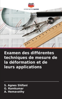 Examen des différentes techniques de mesure de la déformation et de leurs applications