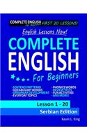 English Lessons Now! Complete English For Beginners Lesson 1 - 20 Serbian Edition