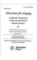 Directions for Singing - Violin 1