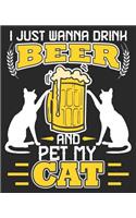 I Just Wanna Drink Beer And Pet My Cat