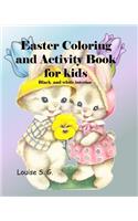 Easter Coloring and Activity Book, Black and White Interior